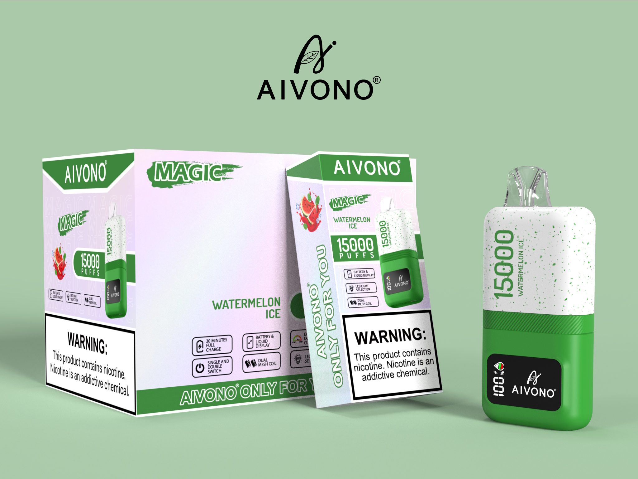 AIVONO Original AIM MAGIC 15000 Puffs