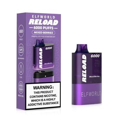 Elfworld Reload 6000 puffs Kit Disposable Vape Germany