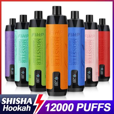 FIHP Shisha Hookah 12k Monster Rechargeable Vape Wholesale