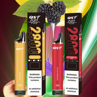 Price Disposable Vape E-Cigarette QST Puff Flex 2800 Puffs