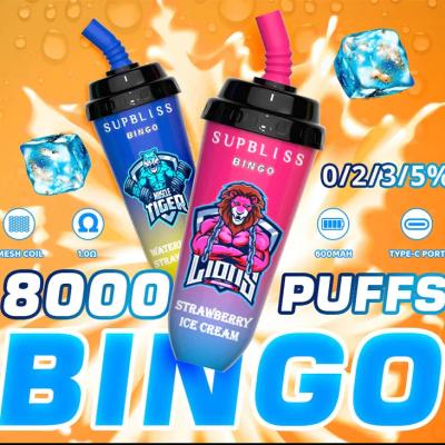 Supbliss Vape Bingo 8000 Puffs Disposable Vape Australia