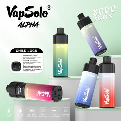 Vapsolo Alpha 8000 Puffs Device Disposable Vapes Bulk Buy Eurpo Wholesale