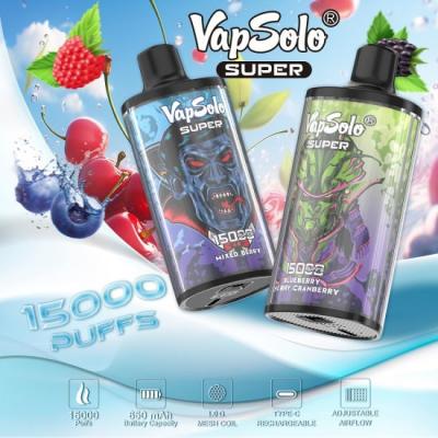 Vapsolo Super 15000 Puff Disposable Vape E-Cig  Wholesale Europe