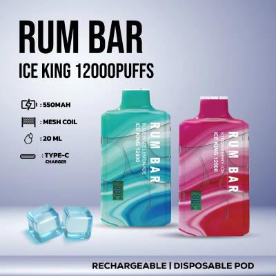 Wholesale Rum bar Ice King 12000 Puffs Vape