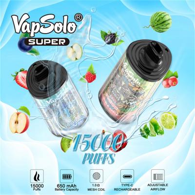 Wholesale Vapsolo Super 15000 Puffs Disposable Vape FRANCE